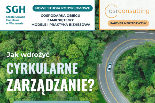 Trwają zapisy na studia podyplomowe SGH. Gospodarka Obiegu Zamkniętego: Modele i Praktyka Biznesowa